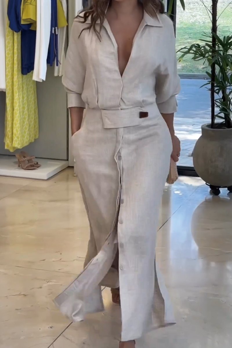 Paris – Vestido maxi escote en V