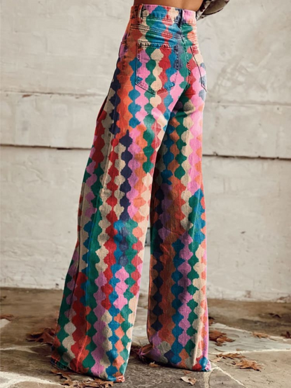 Pantalón Flare “Electric Mirage” – Vibra sin Reglas