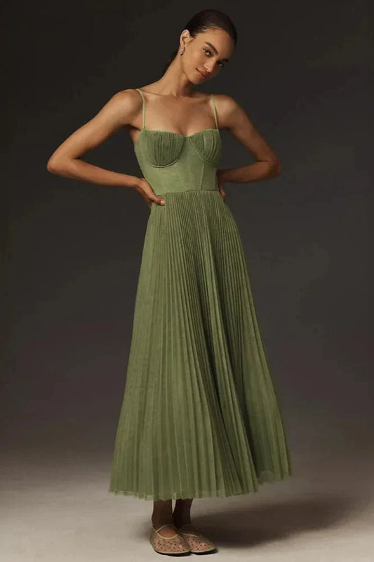 Isabella – Vestido largo con escote cruzado